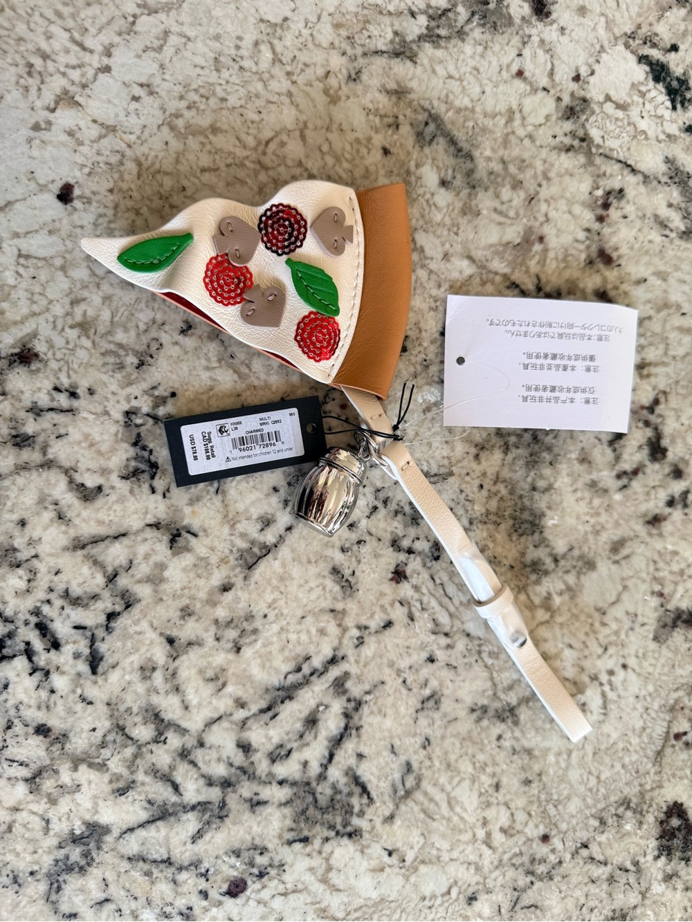 NWT kate spade new york Charmed Smooth Leather On A Roll Taxi Leather Bag Charm